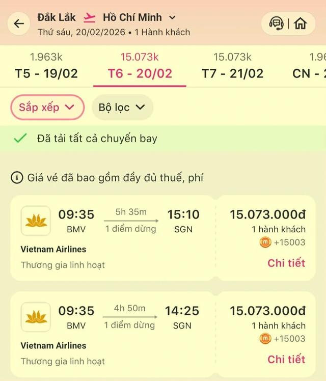 Chưa đến tết nhưng… hết vé máy bay trở lại TP.HCM sau tết- Ảnh 5.