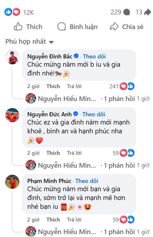 Hiểu Minh đăng ảnh chống nạng đón tết cùng gia đình, Đình Bắc và Minh Phúc nói lời cảm động- Ảnh 2.