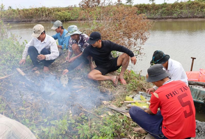 Cận Tết Nguyên đán, nông dân Cà Mau bắt cá chẽm vuông tôm thu tiền triệu- Ảnh 10.