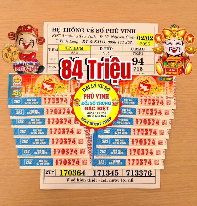 Xổ số miền Nam ngày 2 tháng 2: Khách trúng 98 tờ đài TP.HCM, Cà Mau - Ảnh 1.
