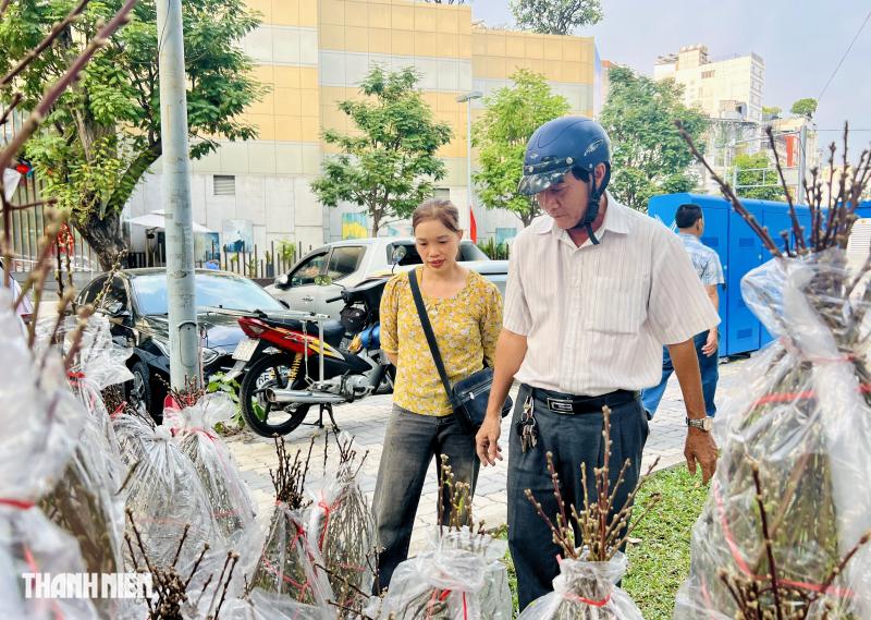 Hoa tết 2026 tràn ngập đường phố TP.HCM: Người dân thích là 'ghé lựa' - Ảnh 6.