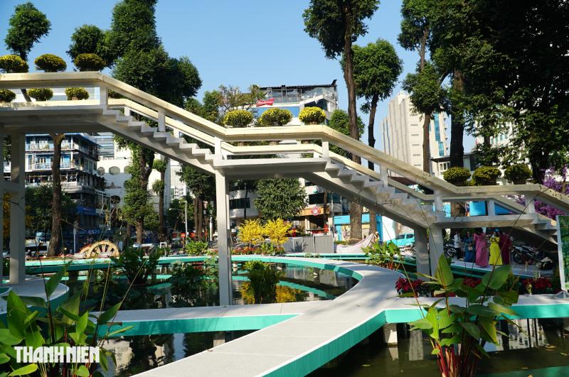 Ảnh mới nhất về Hồ Con Rùa, cầu thang bất ngờ được thay gam màu khác - Ảnh 7.
