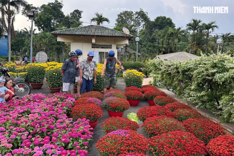 Chiều 27 tết, chợ hoa tết TP.HCM người bán cười tươi: 'Sắp hết! Sắp về nhà rồi!' - Ảnh 8.
