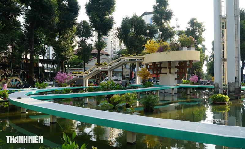 Ảnh mới nhất về Hồ Con Rùa, cầu thang bất ngờ được thay gam màu khác - Ảnh 11.