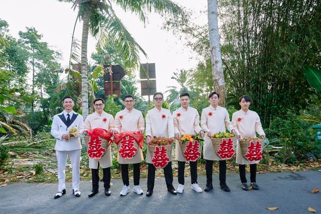Đám cưới “đậm chất miền Tây”: cổng lá dừa, quà cưới 1 tấn trái ngọt vườn nhà - Ảnh 3.