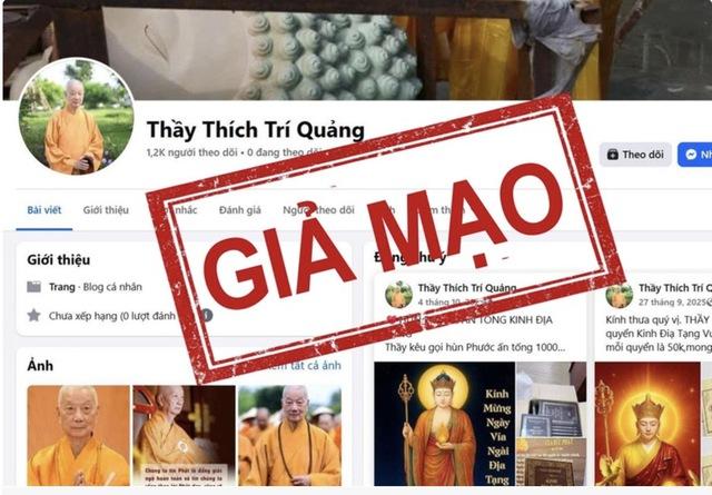 Mạo danh Đức Pháp chủ Giáo hội Phật giáo Việt Nam kêu gọi chuyển tiền trục lợi - Ảnh 1.