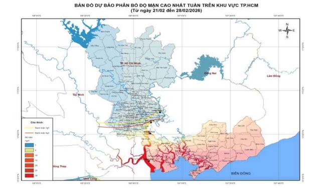 TP.HCM mặn xâm nhập sâu ngay đầu năm mới, vì sao?- Ảnh 1.