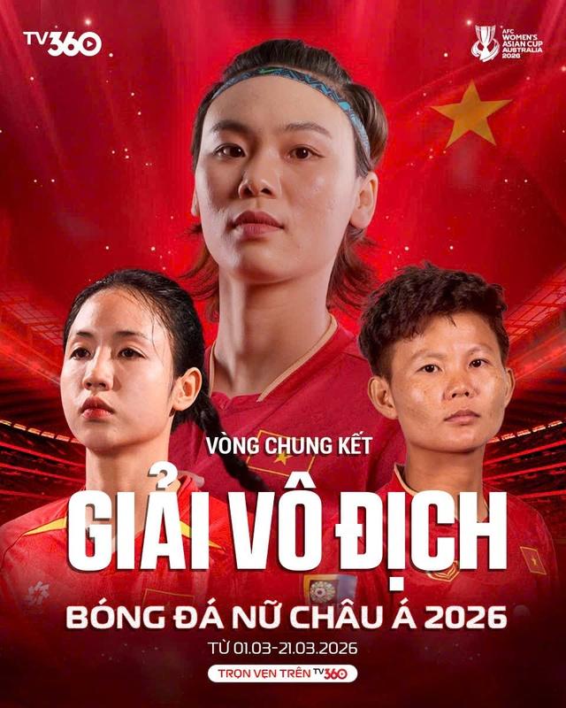 Chốt các kênh phát trực tiếp đội tuyển nữ Việt Nam tại châu Á: Có cả VTV và TV360- Ảnh 2.