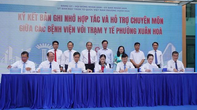 Trạm y tế phường Xuân Hòa hợp tác 6 bệnh viện lớn ở TP.HCM- Ảnh 5.