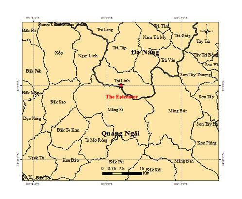 Trong 3 giờ, 5 trận động đất liên tiếp xảy ra ở Đà Nẵng và Quảng Ngãi- Ảnh 1.