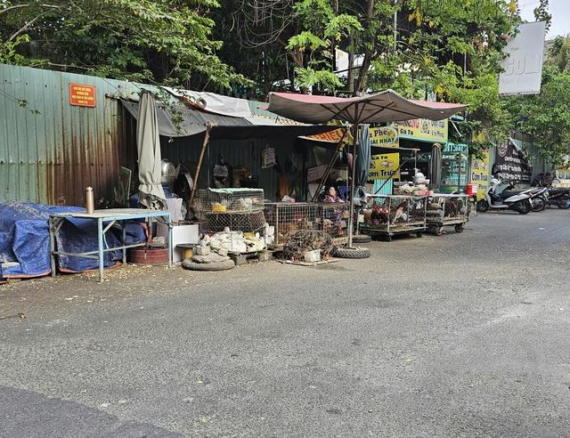 Phường Thạnh Mỹ Tây ra quân xử phạt, lập lại trật tự lòng lề đường - Ảnh 2.