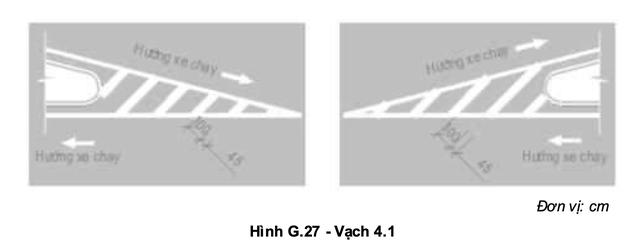 Vạch xương cá kênh hóa dòng xe là gì, đè lên bị phạt bao nhiêu? - Ảnh 3.