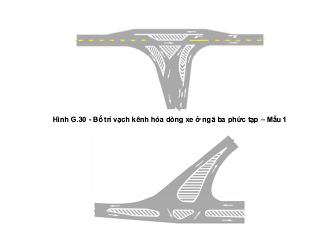 Vạch xương cá kênh hóa dòng xe là gì, đè lên bị phạt bao nhiêu? - Ảnh 5.