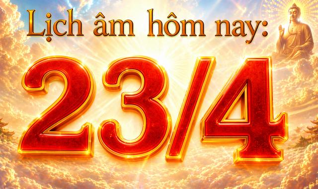 Lịch âm hôm nay: Ngày 23.4 được xem là ngày đẹp, vì sao? - Ảnh 1.