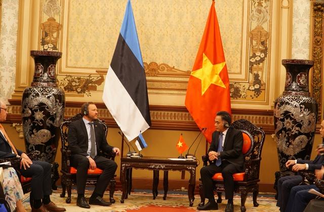 Khuyến khích doanh nghiệp Estonia hợp tác chuyển đổi số với TP.HCM - Ảnh 1.