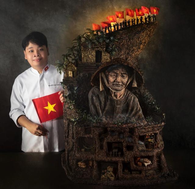 Khám phá bánh nghệ thuật kỷ niệm 30.4 Đặc sắc từ Nguyễn Hữu Thiên Ân - Ảnh 1.