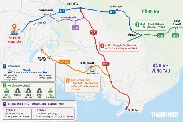 Nghỉ lễ 30.4 - 1.5: CSGT TP.HCM gợi ý loạt lộ trình tránh kẹt xe cửa ngõ - Ảnh 2.