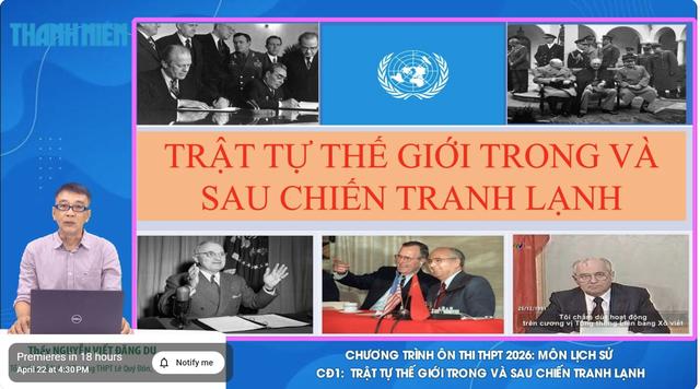Bí quyết ôn thi tốt nghiệp THPT đạt điểm cao: Dễ học môn lịch sử - Ảnh 1.