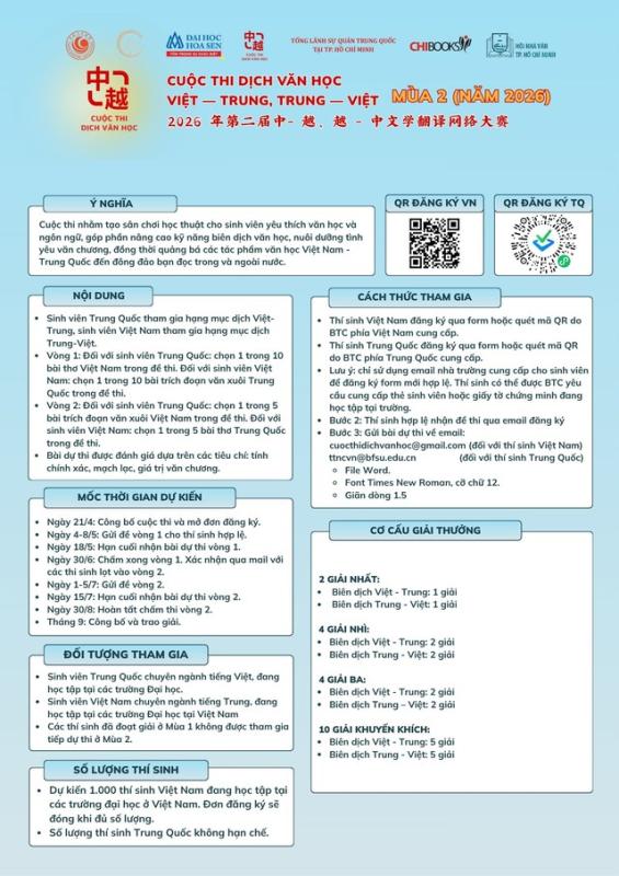 Thơ văn của Tố Hữu, Xuân Diệu, Nguyễn Nhật Ánh... được thi dịch sang tiếng Trung - Ảnh 2.