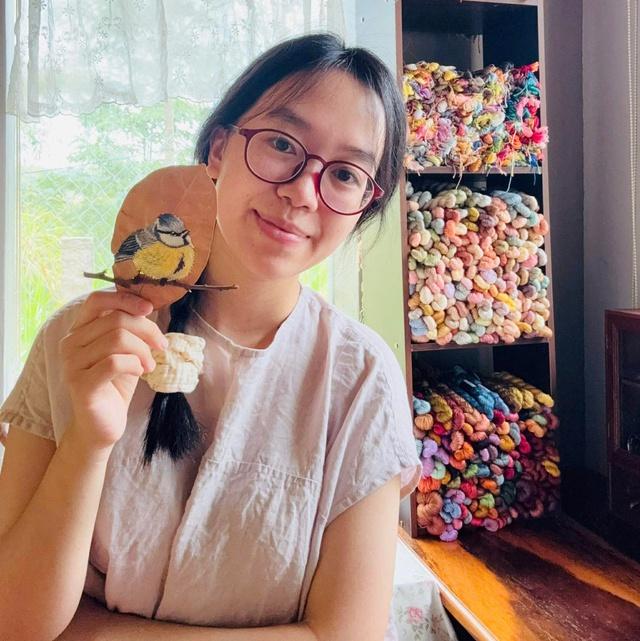 Cô gái biến lá mít khô thành tranh tiền triệu, khách hỏi mua ngay trong đêm  - Ảnh 5.