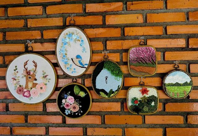 Cô gái biến lá mít khô thành tranh tiền triệu, khách hỏi mua ngay trong đêm  - Ảnh 2.