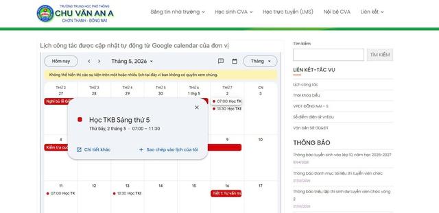 Trường xếp thời khóa biểu học ngày 2.5, có phải là dạy bù? - Ảnh 2.
