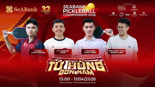 SeABank Pickleball Championship 2026: 416 VĐV tranh tài, gây quỹ từ thiện gần 620 triệu đồng - Ảnh 1.
