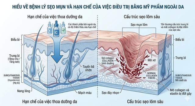 Vì sao trị sẹo rỗ mãi không khỏi? 90% người đang mắc sai lầm nghiêm trọng - Ảnh 2.