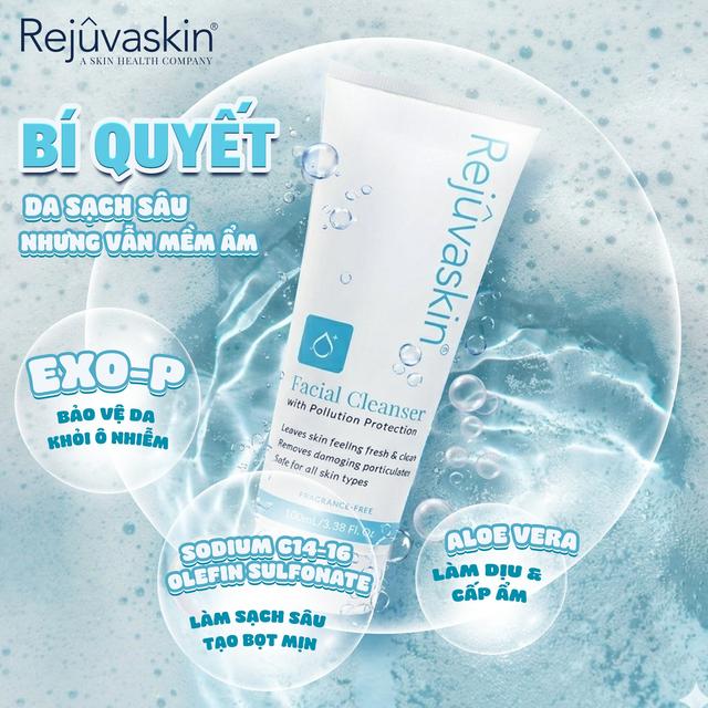 Da nổi mụn vì bụi bẩn? Rejuvaskin Facial Cleanser làm sạch sâu, giải phóng da bít tắc - Ảnh 3.