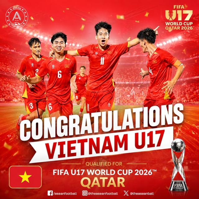 U.17 Việt Nam đoạt vé World Cup, fan Đông Nam Á phản ứng bất ngờ- Ảnh 1.