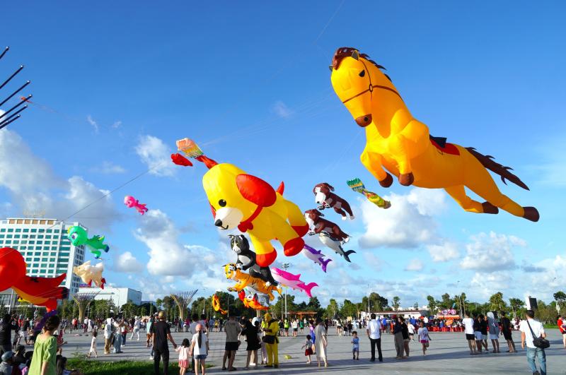 Cánh diều tôm cua khổng lồ phủ kín bầu trời Cà Mau, hút nghìn người thưởng lãm   - Ảnh 11.