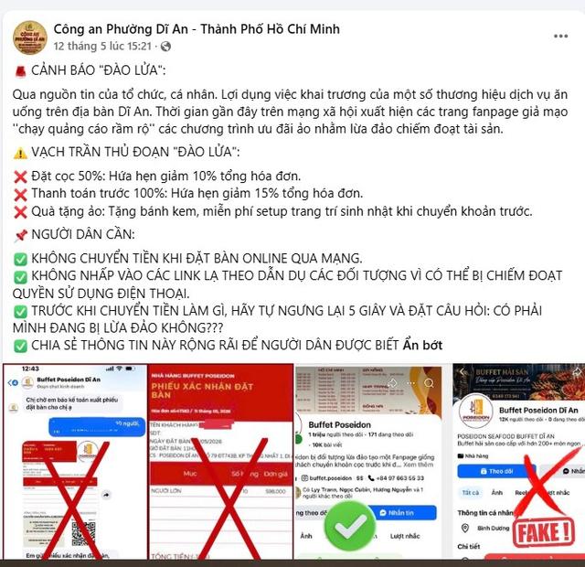 Coi chừng “sập bẫy” fanpage giả mạo lừa đảo đặt bàn buffet online giá rẻ - Ảnh 4.