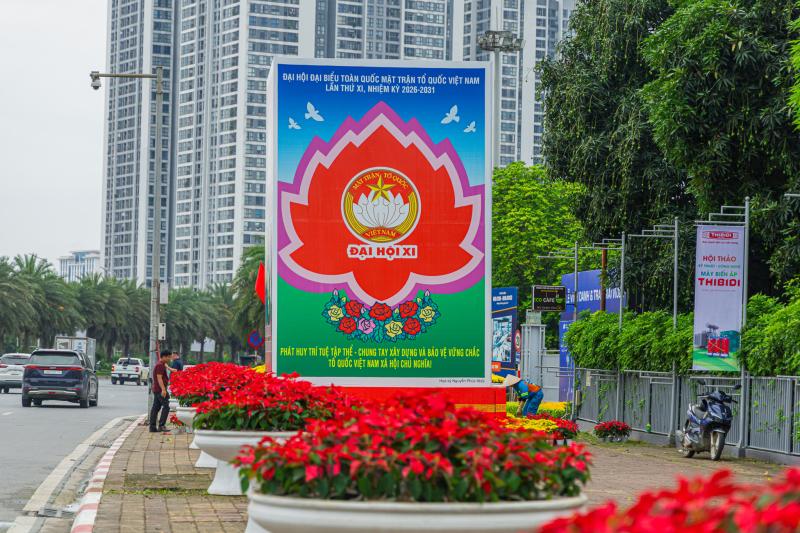 Hà Nội rực rỡ cờ hoa trước thềm Đại hội MTTQ Việt Nam lần thứ XI- Ảnh 13.