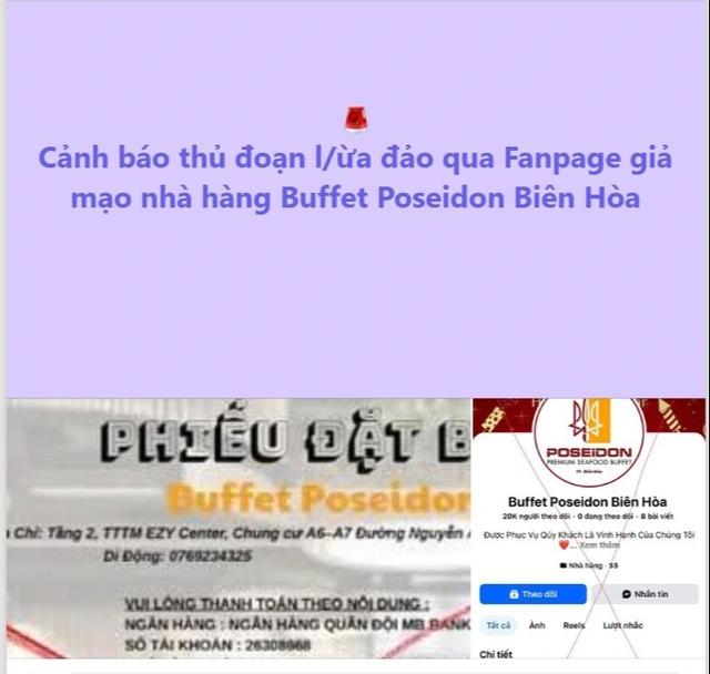 Coi chừng “sập bẫy” fanpage giả mạo lừa đảo đặt bàn buffet online giá rẻ - Ảnh 2.