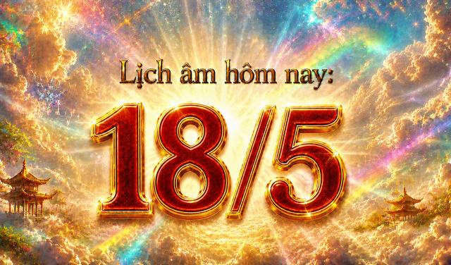 Lịch âm hôm nay: Ngày 18.5 là ngày gì đặc biệt? - Ảnh 1.