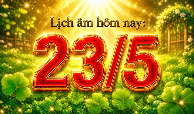 Lịch hôm hôm nay: Ngày 23.5 là ngày gì mà người Việt mong may mắn gõ cửa? - Ảnh 1.