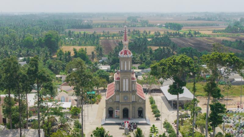 Nhà thờ Phước Hảo và dấu ấn 200 năm lịch sử ở vùng đầm lầy Giồng Rùm- Ảnh 1.
