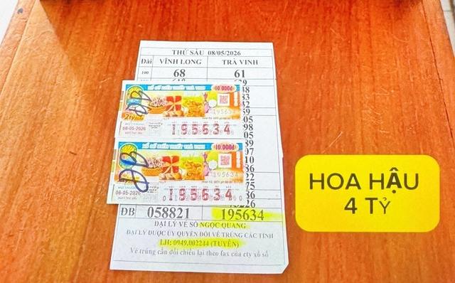 Mua dãy số ngẫu nhiên xổ số miền Nam, 2 khách trúng độc đắc đài Trà Vinh - Ảnh 1.
