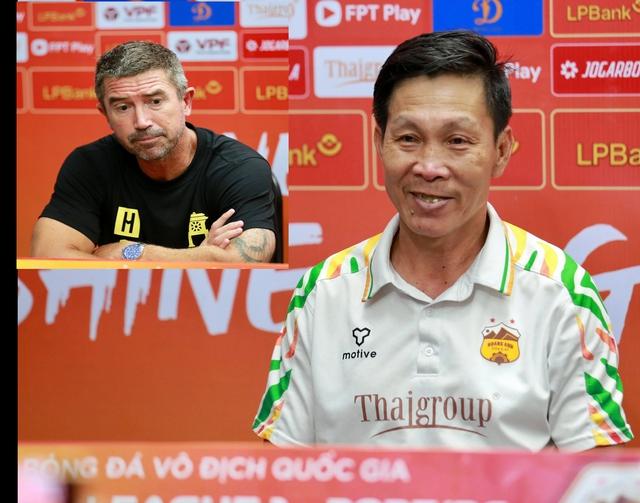 HLV Harry Kewell chê bai HAGL, HLV Quang Trãi phản bác tinh tế ‘Arsenal cũng đá như chúng tôi mà thôi’- Ảnh 1.