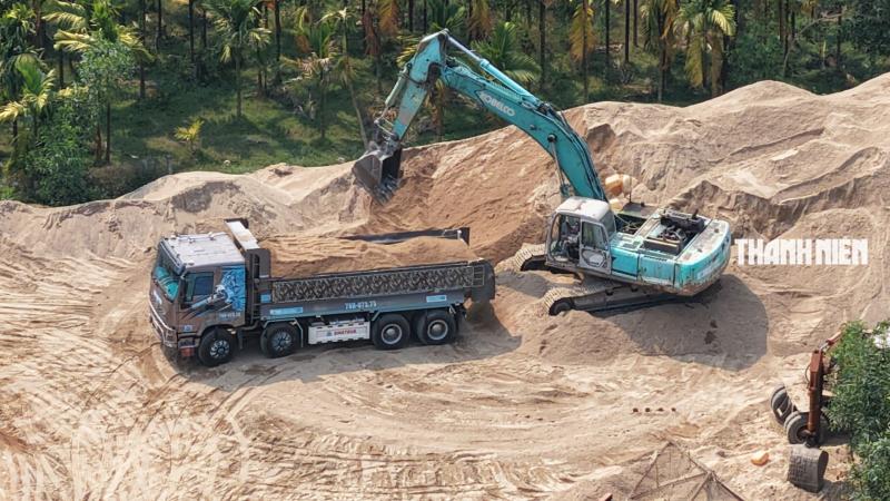 Bất thường hoạt động khai thác cát cạnh công trình thủy điện Trà Khúc 2- Ảnh 5.