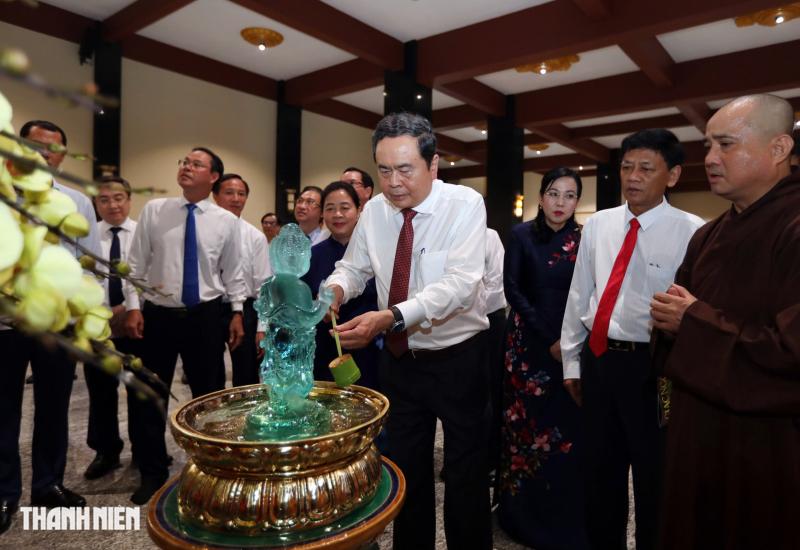 Chủ tịch Quốc hội Trần Thanh Mẫn thăm Đức Pháp chủ Giáo hội Phật giáo Việt Nam- Ảnh 10.