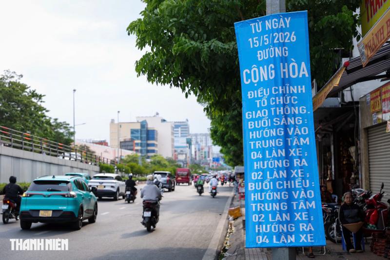 Đường 3 chiều đầu tiên ở Việt Nam trên đường Cộng Hòa: Đi sao cho đúng? - Ảnh 11.