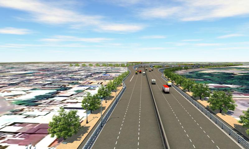 Ngắm phối cảnh đường trên cao dọc QL 51 nối TP.HCM với Đồng Nai - Ảnh 6.