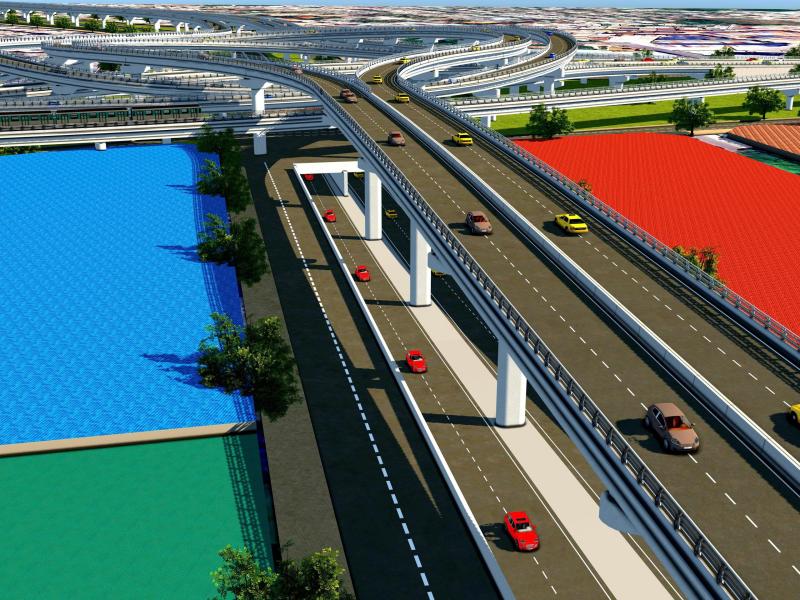 Ngắm phối cảnh đường trên cao dọc QL 51 nối TP.HCM với Đồng Nai - Ảnh 4.