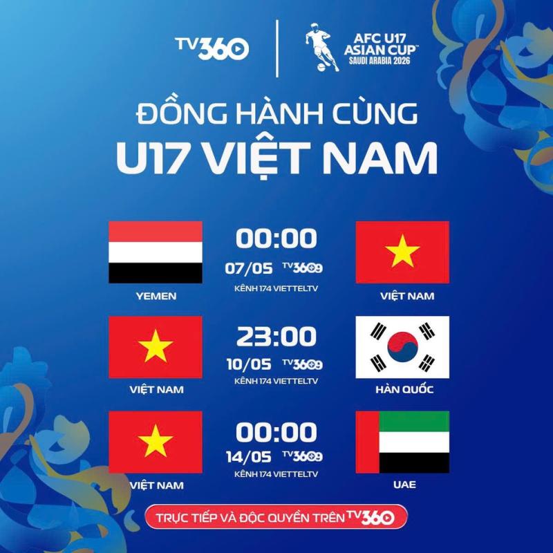 Lịch thi đấu U.17 Việt Nam mới nhất: Đá Hàn Quốc và UAE đều khung giờ ‘hiểm’, trực tiếp kênh nào?- Ảnh 1.
