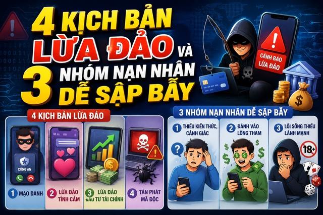 Công an TP.HCM cảnh báo 4 kịch bản lừa đảo, cách bảo vệ dữ liệu cá nhân - Ảnh 1.