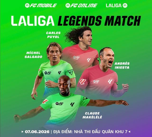 Iniesta cùng Puyol và dàn huyền thoại La Liga sắp đến Việt Nam: ‘Đại chiến’ Hồng Sơn, Công Vinh- Ảnh 1.