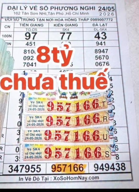 Mua ngẫu nhiên 4 tờ vé số, khách trúng độc đắc 8 tỉ xổ số miền Nam - Ảnh 1.