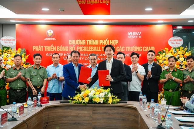 New Sports kết hợp Hiệp hội thể thao CAND đẩy mạnh phát triển bóng rổ và pickleball- Ảnh 1.
