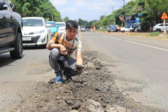 Quốc lộ 19 mới hoàn thành đã xuất hiện nhiều hư hỏng- Ảnh 4.